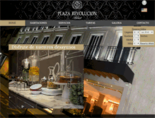 Tablet Screenshot of hotelplazarevolucion.com